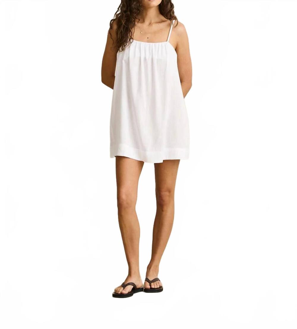 NEW RHYTHM. essential mini dress in white